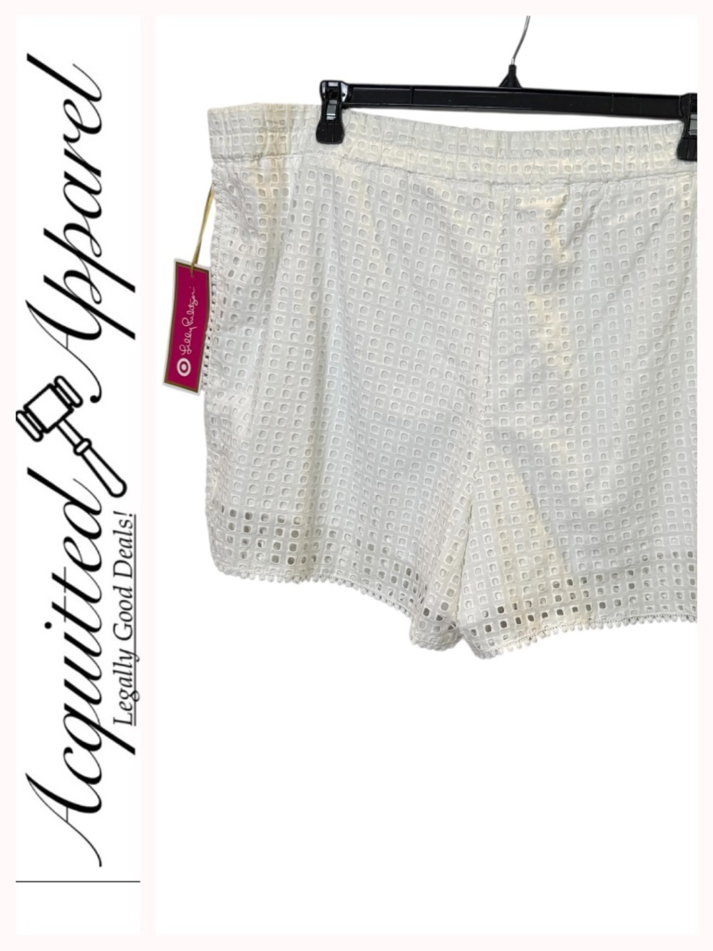 Lilly Pilitzer Target White Eyelet Lace Shorts NWT Size 3X